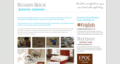 Desktop Screenshot of mansionhousebeddingco.co.uk