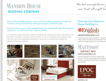 Tablet Screenshot of mansionhousebeddingco.co.uk